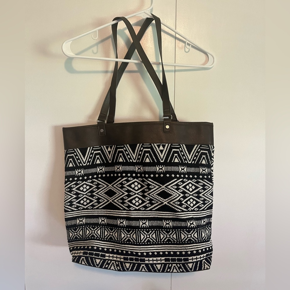 Thirty-One Reversible Knit Bag & Mini Bag